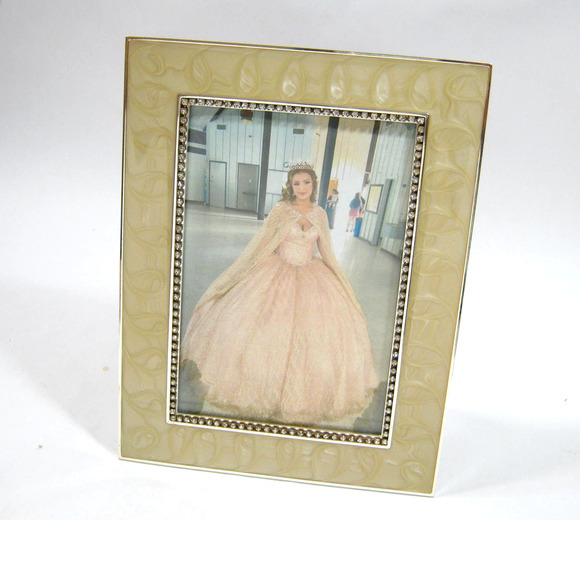 Rhinestone accent Marbled finish Arte de Casa Photo Frame Picture Holder 4x6 - Picture 1 of 8